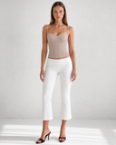BLAIR CAPRI PANTS / WHITE