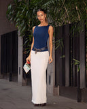 EMMA SLEEVELESS TOP / NAVY