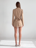 SLOAN BLAZER MINI DRESS / CAMEL