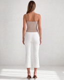 BLAIR CAPRI PANTS / WHITE