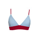 ANAIS TOP / PASTEL BLUE & CHERRY