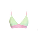 ANAIS TOP / SEA GREEN & PASTEL PINK