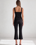 AURELIA SQUARE NECK TOP / BLACK
