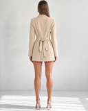 SLOAN BLAZER MINI DRESS / CAMEL
