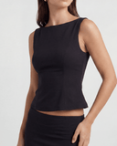 EMMA SLEEVELESS TOP / BLACK