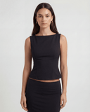 EMMA SLEEVELESS TOP / BLACK
