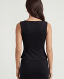 EMMA SLEEVELESS TOP / BLACK
