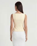 EMMA SLEEVELESS TOP / BUTTER