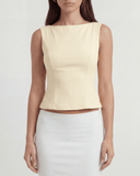 EMMA SLEEVELESS TOP / BUTTER