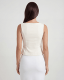 EMMA SLEEVELESS TOP / IVORY