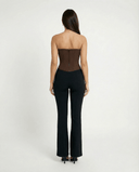 ISLA FITTED TROUSERS / BLACK