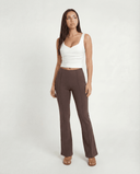ISLA FITTED TROUSERS / MUSHROOM