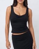 KATIA CORSET TANK TOP / BLACK