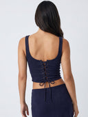 KATIA CORSET TANK TOP / NAVY