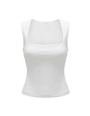 MAEVE SLEEVELESS COMFORT TOP / WHITE