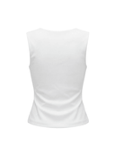 MAEVE SLEEVELESS COMFORT TOP / WHITE