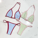NALA BOTTOM / SEA GREEN & PASTEL PINK