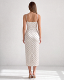 AURORA BUSTIER MIDI DRESS / POLKA DOT