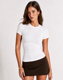 CARA FITTED T SHIRT / WHITE